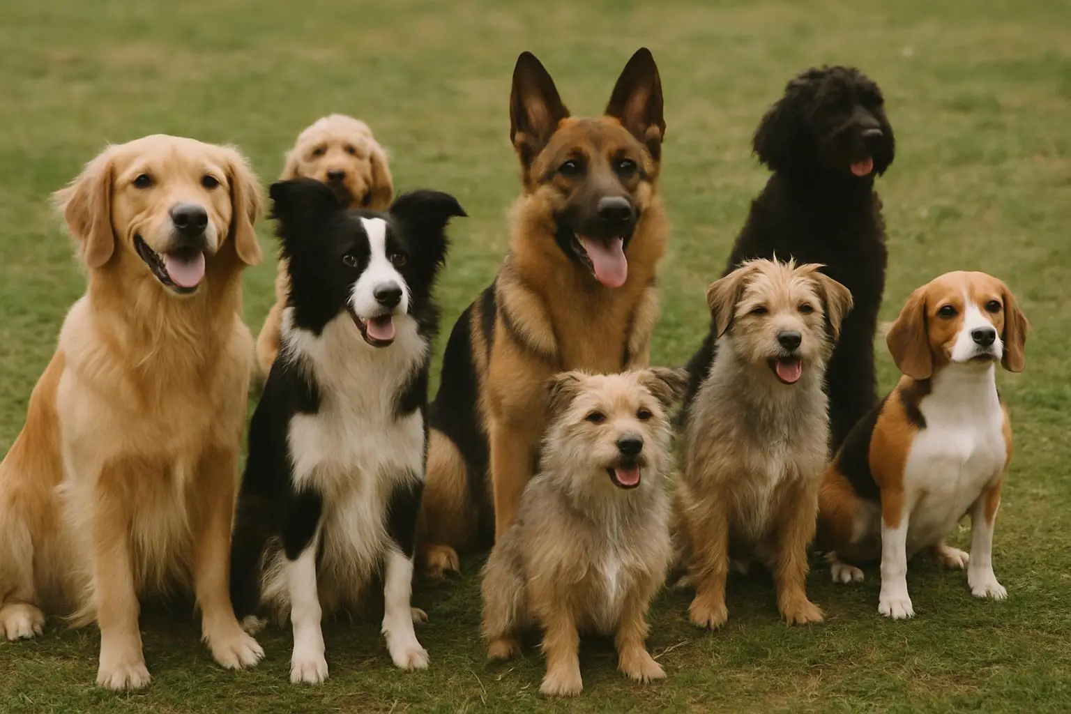 Different dog breeds comparison